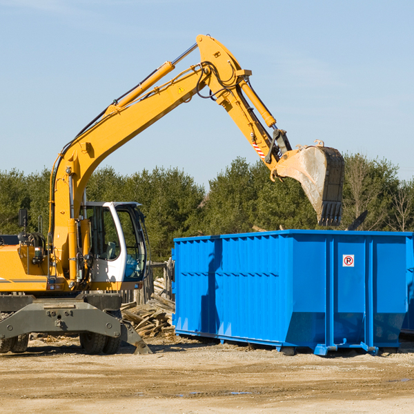 are there any restrictions on where a residential dumpster can be placed in Harrisburg South Dakota